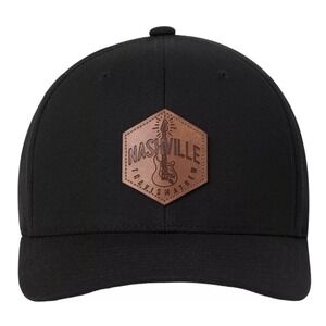 Travis Mathew‎ Black Roads End Nashville TN Golf Patch Adjustable Snapback Hat